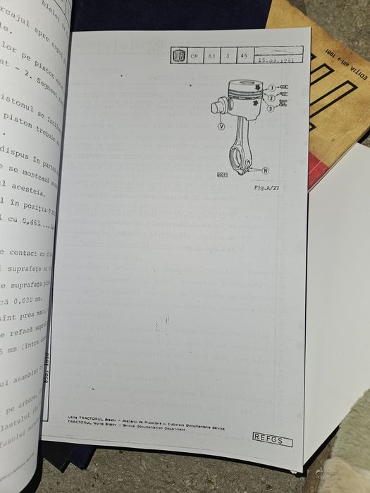 Carte Date și Norme de Reparație pt Tractoarele U1010