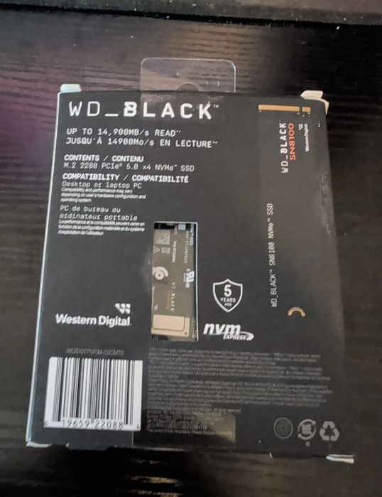 Продам ссд western digital 1терабайт