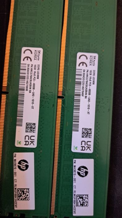Vând 2×16 GB RAM SK hynix DDR5 4800 MHz – 32 GB