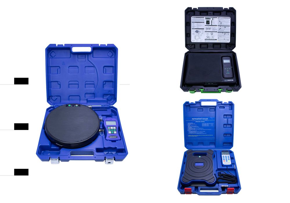 Cantar electronic freon cu electrovalva si furtune.