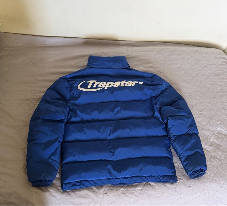 Trapstar Hyperdrive Puffer Jacket - Синьо/Бяло
