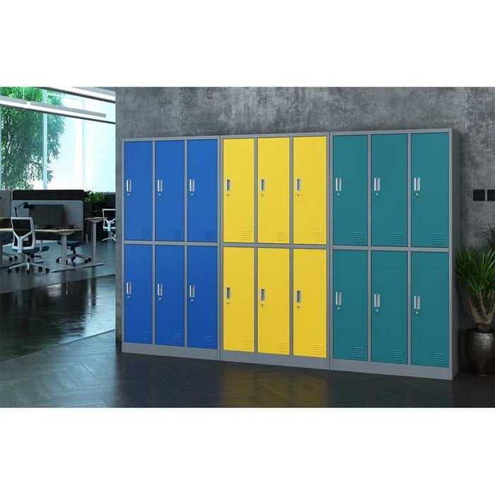 Метален гардероб с шест врати 2/3 OF1 (185 х 90 х 45 см)