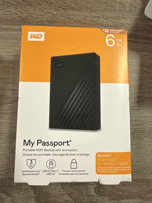 HDD hard disk extern 6TB WD Elements USB 3.2 Gen 1 USB 3.0 negru