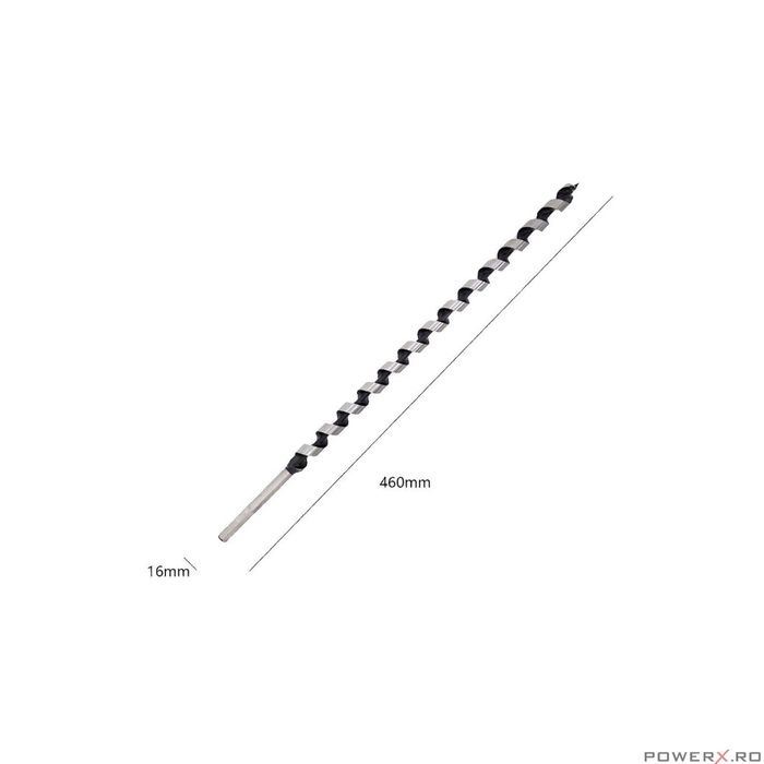 Set burghie pentru lemn, 460 mm, 6 piese, 6 - 25 mm, Silver