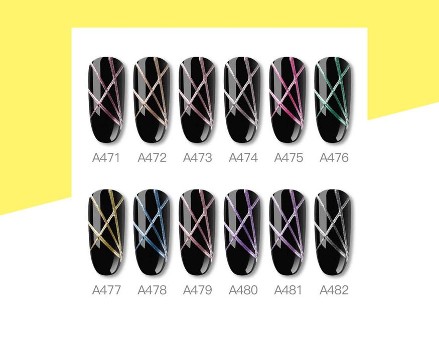 UV/LED Спайдър гел  металик ROSALIND/Spider gel