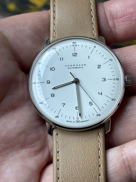 Junghans Max Bill automatic-неразличим от нов,баухаус мъжки часовник