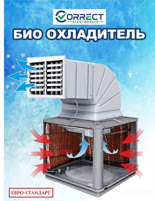 Водяной охладитель - Correct.Био кондиционер для помещения 380 в