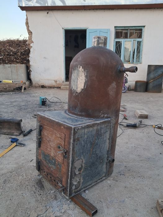 Катёл 100талик метан балондан ясалган