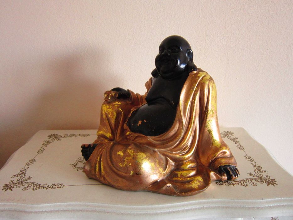 cadou rar Laughing Happy Golden Fat Buddha cadou  feng shui