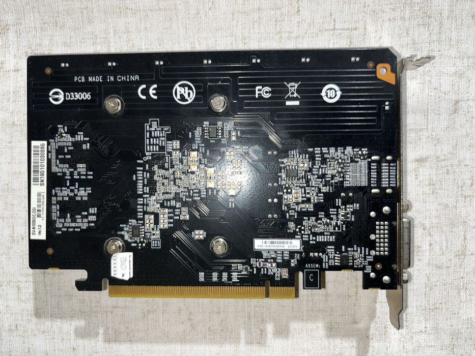 Видеокарта Gigabyte GT 1030 2GB
