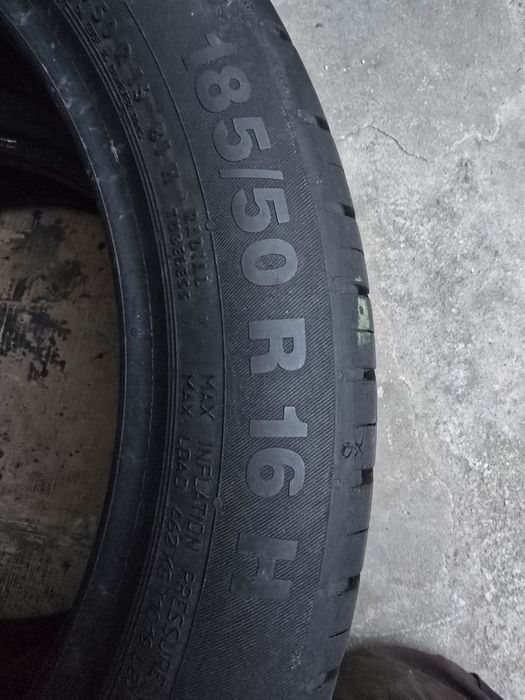 2 Anvelope Vară Continental 185 /50 R16.  Stare Perfectă.