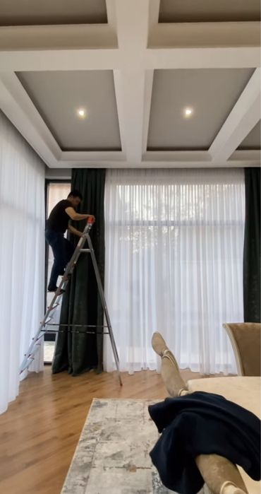 Стирка штор в Астане