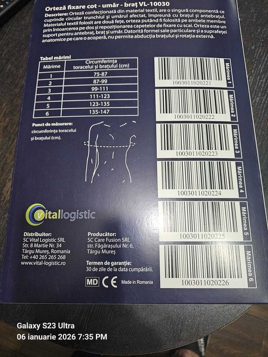 Orteza brat umar cot