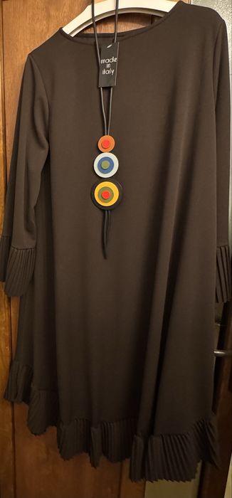 Rochie casual  culoarea maro masura L/noua