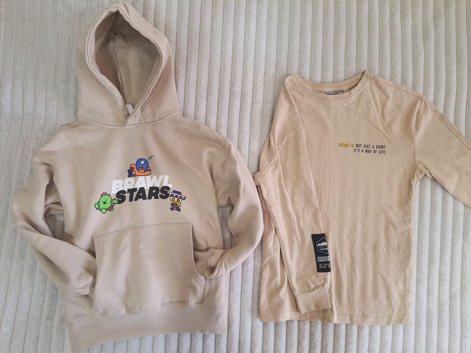 Суитшър Zara Brawl stars и блуза в същата гама 140 р-р