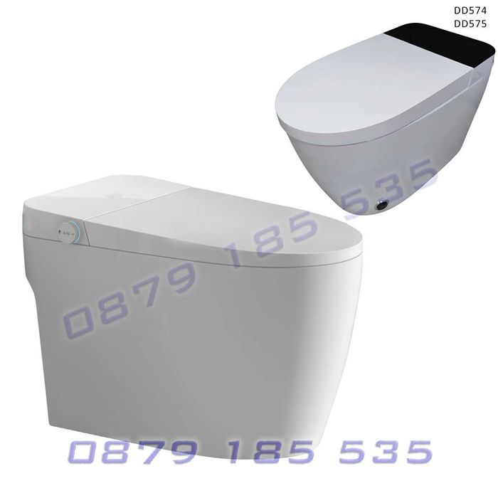 SMART тоалетна бяла черна вградено казанче баня обзавеждане моноблок