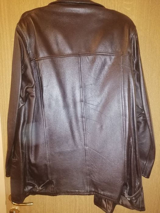 Haina din piele cu captuseala