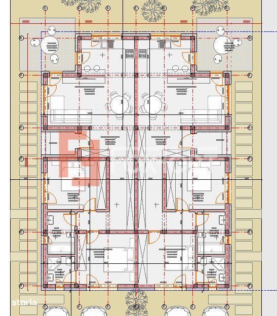 Duplex cu 3 camere si 2 bai - 76 mp utili - Bucovat