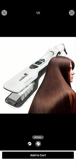 Преса за коса с пара