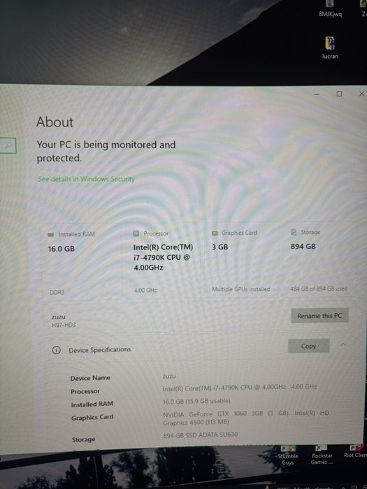 PC Gaming intel i7 GTX 1060