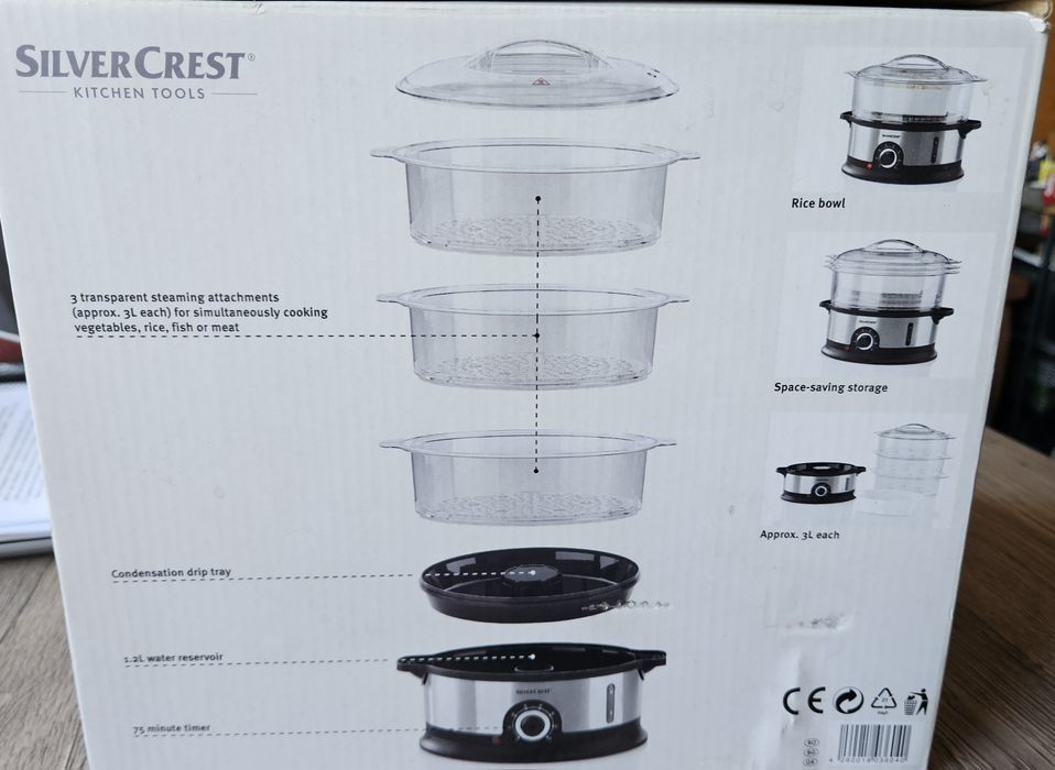 Уред за готвене на пара Silver Crest