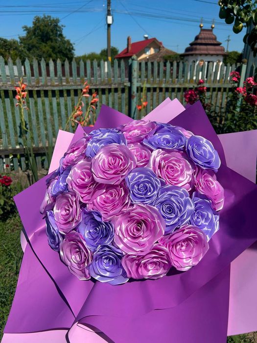 Buchete flori satin
