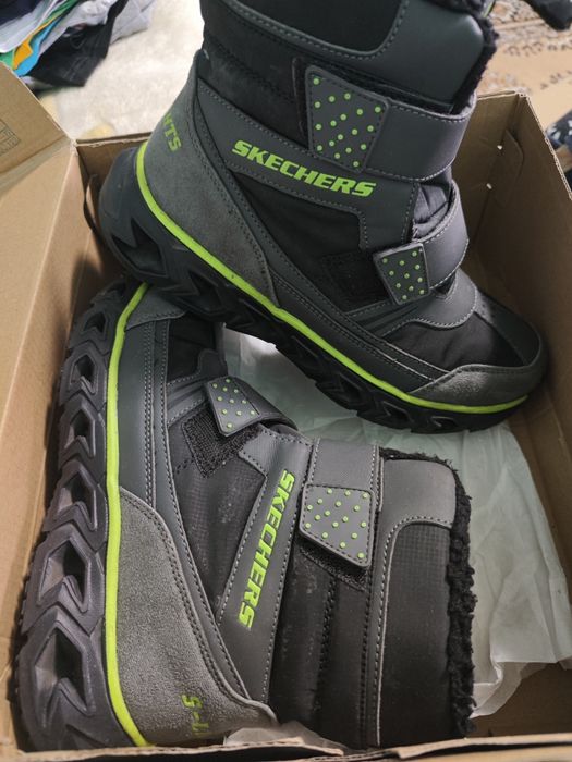Зимние ботинки детские skechers adventure размер 36-37