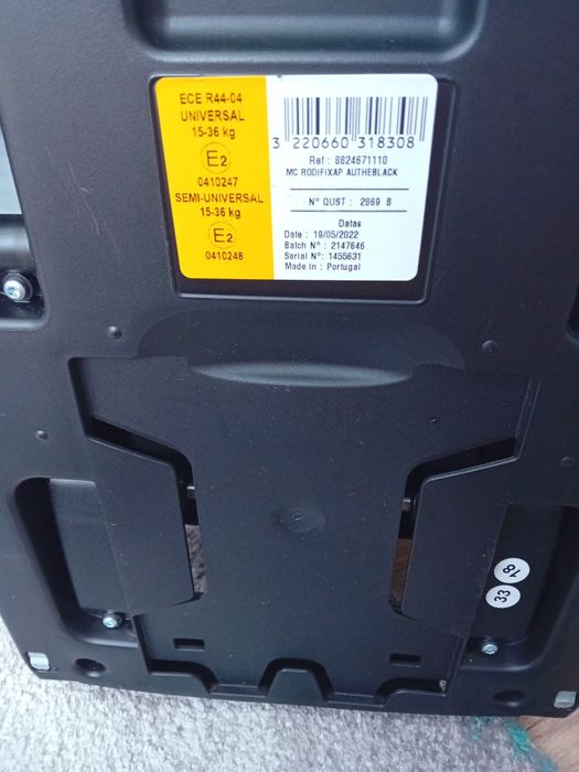 Scaun  auto isofix