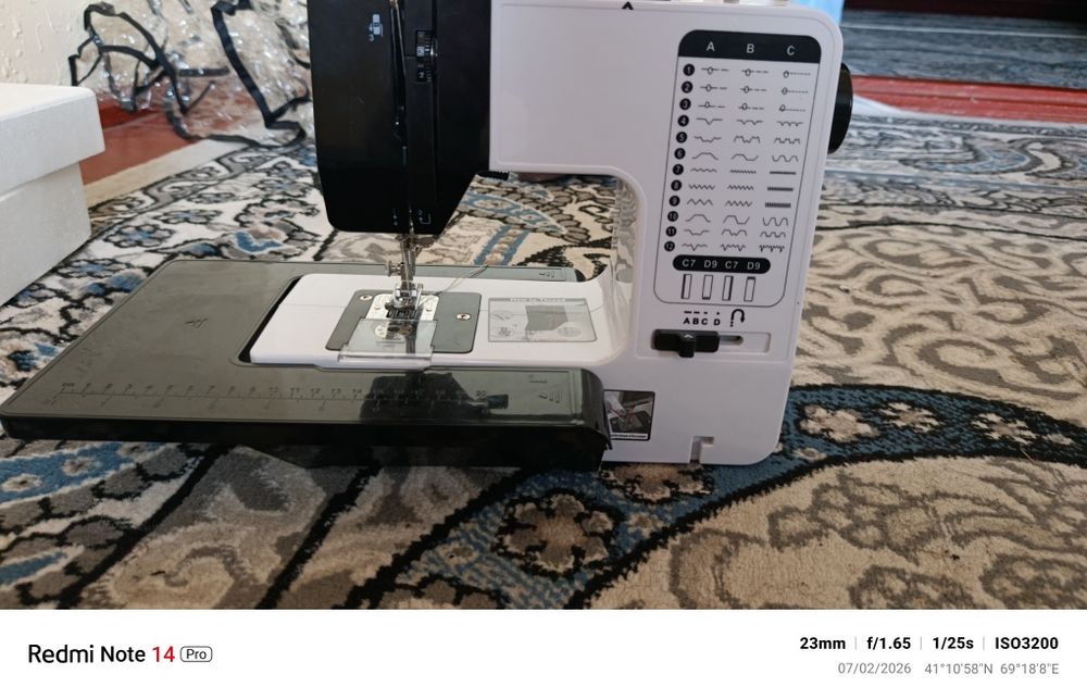 Sewing machine Holati yangi Hali ishlatilmagan