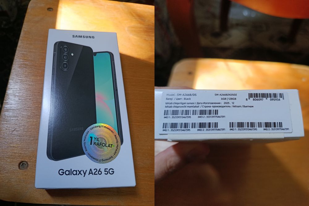 Samsung Galaxy A26 5G 6/128GB — Состояние- Новый