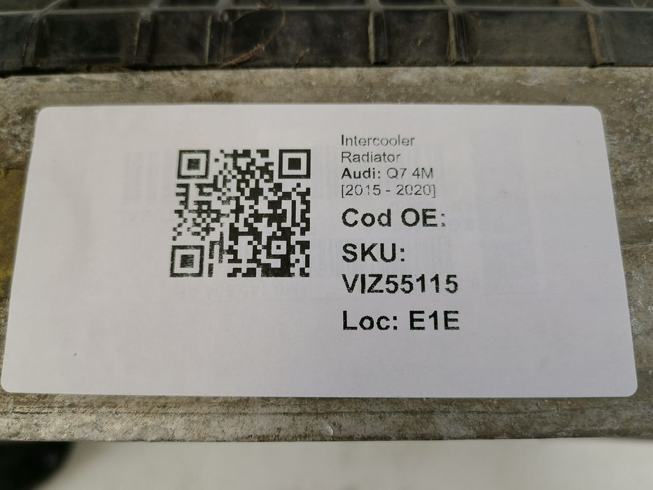 Интеркулер Радиатор Ауди Q7 4M / Audi Q7 4M Оригинален