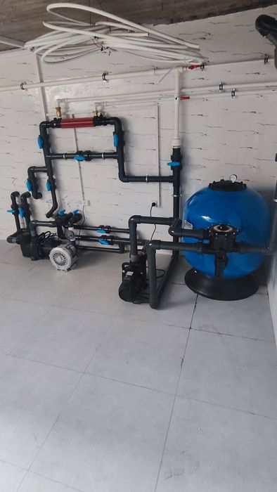 Установка фильтров,насосов для бассейнов.