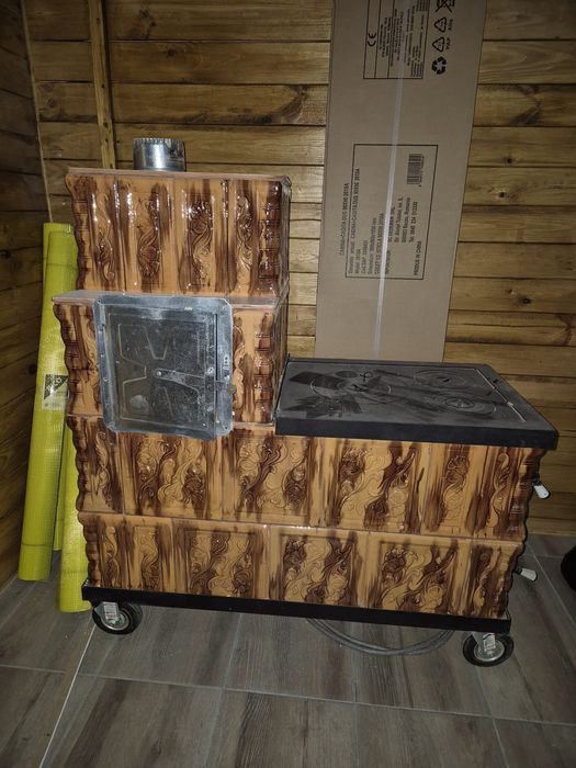 Vând soba de teracotă nouă