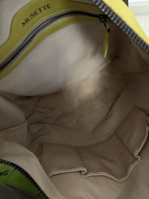 Geanta Musette din piele naturala