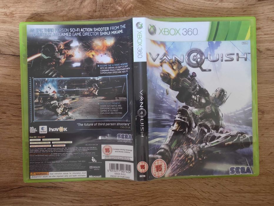 Vanquish за Xbox 360 | Тествана и работи отлично | Съвместима с по-нови Xbox конзоли