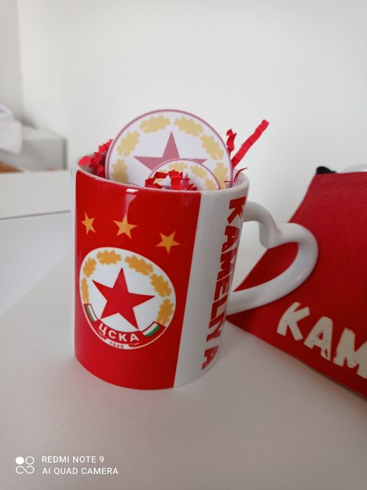 Цска чаша подарък в кутия