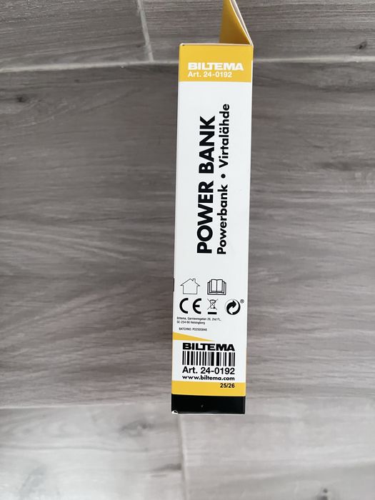 Biltema powerbank 25000mAh