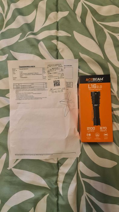 Acebeam L16 V2.0 с 3г гаранция и калъф