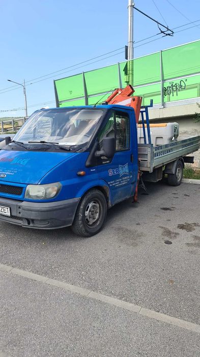Vand Ford Transit 2.4 d an 2001 cu macara de 7 m