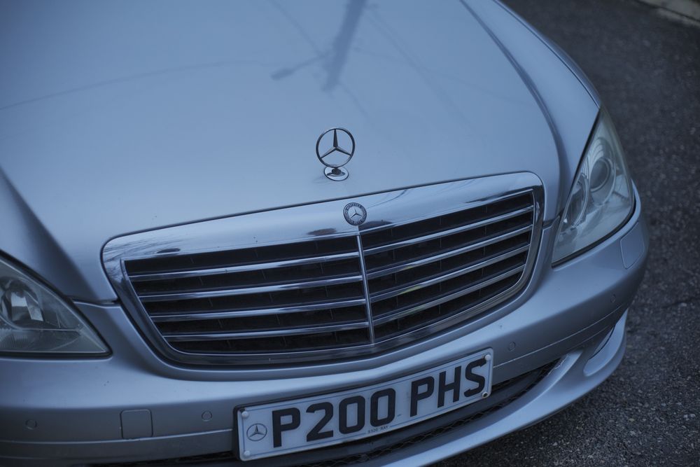 Grila frontala Mercedes S W221, grila capota Mercedes S W221