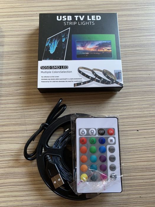 Banda LED RGB USB 5v /2M 3M 5M/ telecomanda sau bluetooth