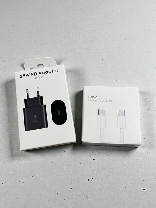Încărcător 25W Super Fast Charging + Cablu USB-C, Noi Sigilate