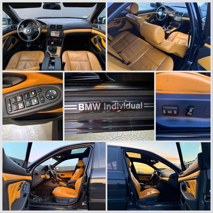 BMW Seria 5 E39 520i 170 CP Euro 4 individual M Paket Facelift Limuzina an: 2002 Raritate Xenon Trapa Piele Jante