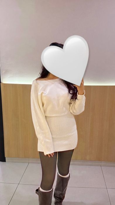 Платье белое короткое