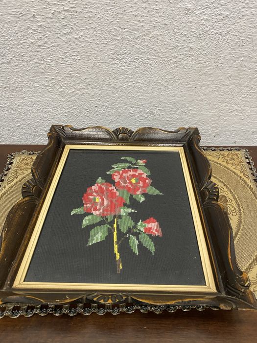 Немски гоблен с резбована рамка от дъб