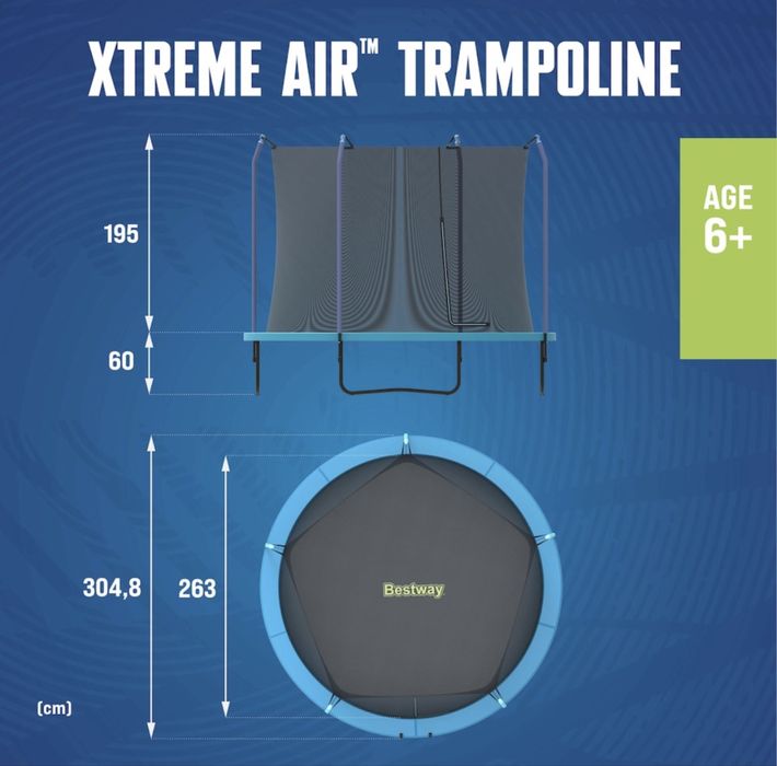 Батут BESTWAY Extreme Air 305x255см