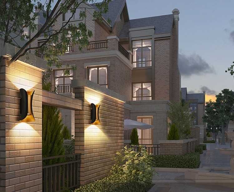 Луксозна ФАСАДНА LED ЛАМПА Външна IP 65 Роза градина стена ограда