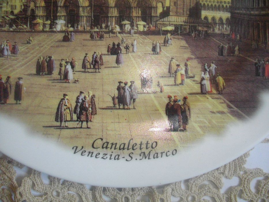 ф260мм-Нова-Canaletto - Venezia - S.Marco-Порцеланова Чиния-Италия