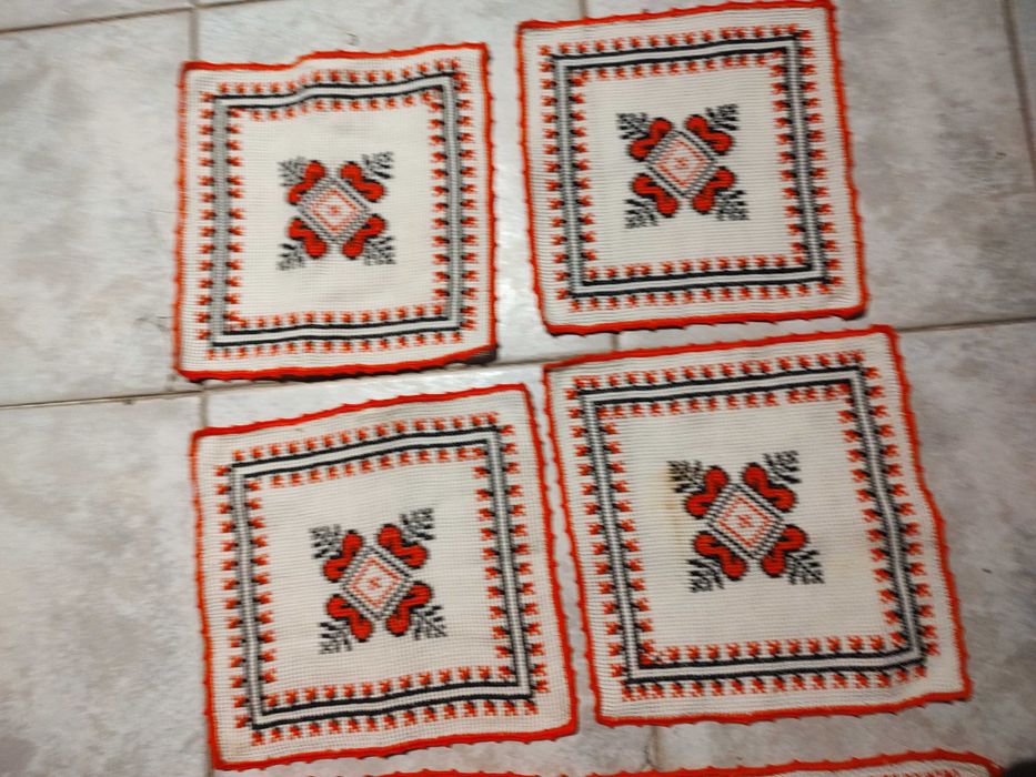 Set  5 mileuri etamina, cusute de mana