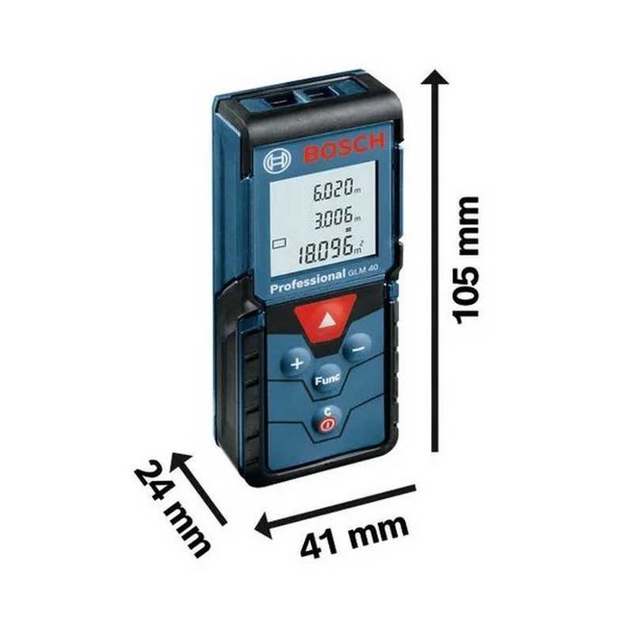 Лазерна ролетка Bosch GLM 40 Professional, 40 м, IP54